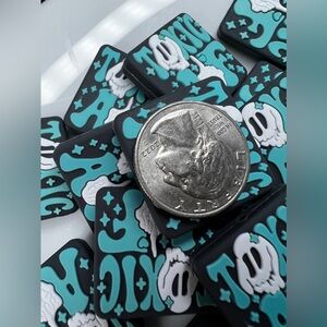 Toxic AF Skull silicone beads